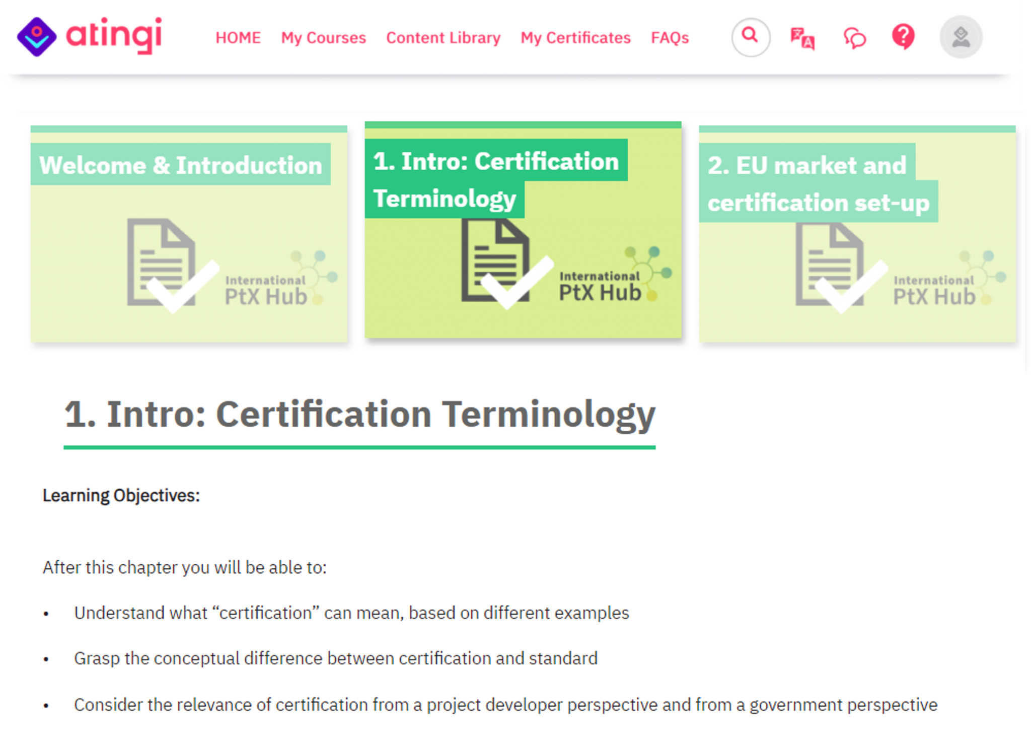 PtX.E-learning - PtX Hub