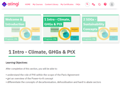 PtX.E-learning - PtX Hub